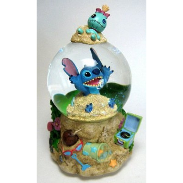 disney snow globe stitch trog on the beach nightmare before christmas musical figurine