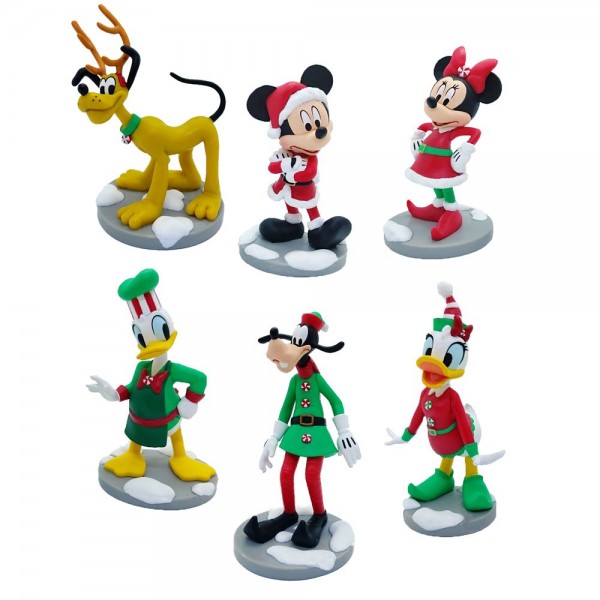 Disney Mickey and Friends Christmas Figurine Playset