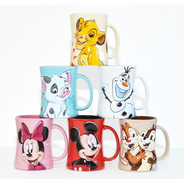 Mugs, Glasses Disneyland Paris Original Disney Mornings Characters