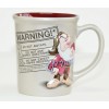 Disney Grumpy Warning Coffee Mug, Very Rare