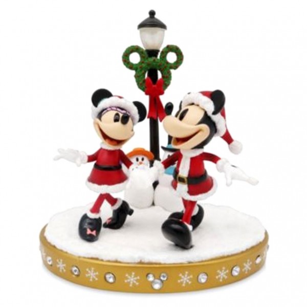 Disney Mickey and Minnie Mouse Christmas Light-Up Figurine
