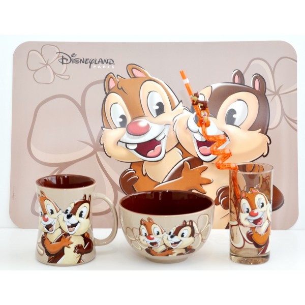Disney Character Portrait Chip and Dale Breakfast Set