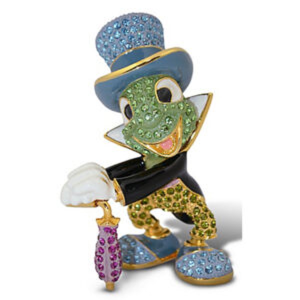 Crystallized Jiminy Cricket Figure, Arribas Glass Collection