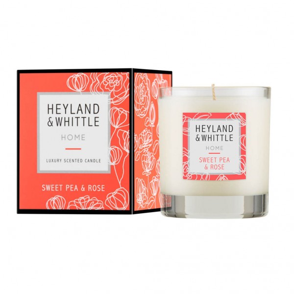 Heyland & Whittle Sweet Pea & Rose Candle in a Glass 230g