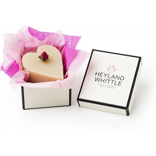 Heart Shaped 'Queen of the Nile' Natural Soap in a Gift Box - Heyland & Whittle 