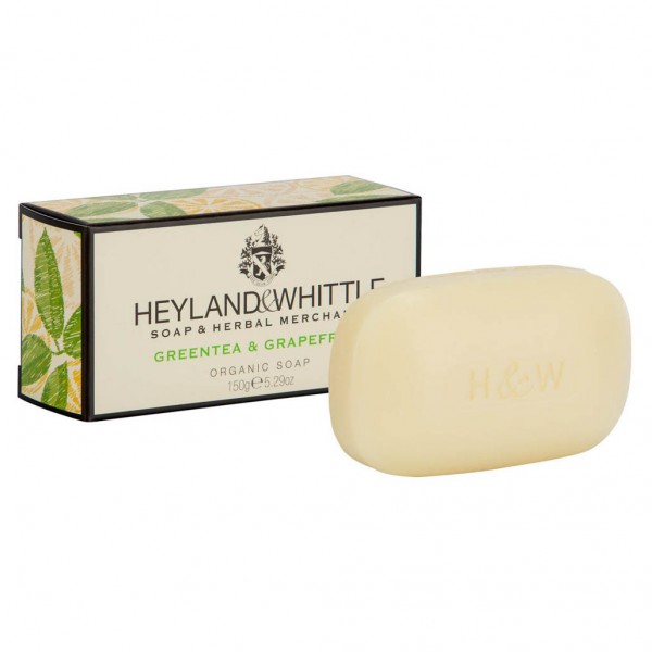Greentea & Grapefruit Organic Soap Bar 150g - Heyland & Whittle