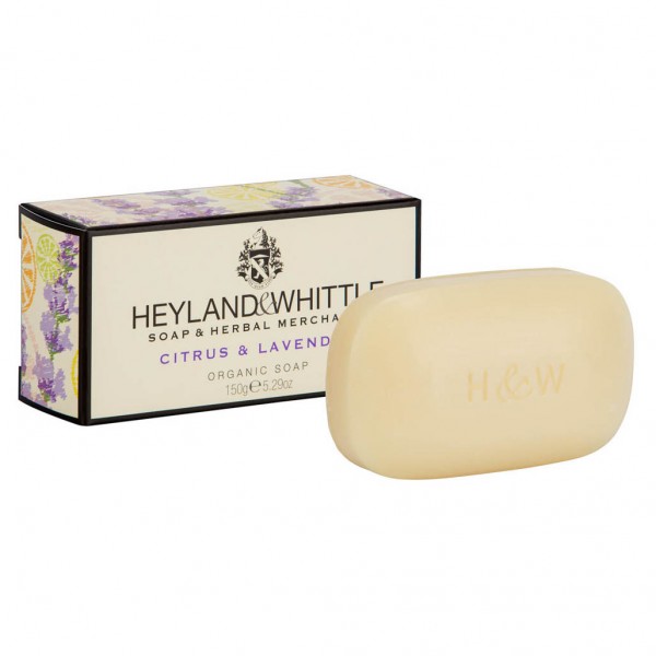 Citrus & Lavender Organic Soap Bar 150g - Heyland & Whittle