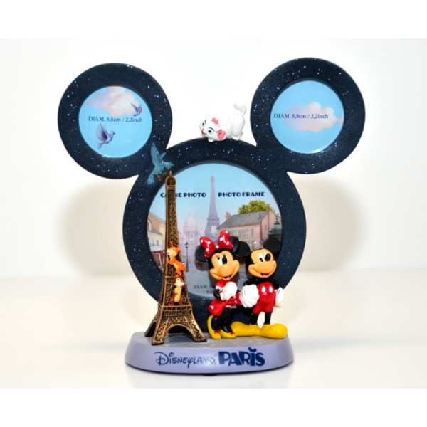 Mickey and Minnie in Paris Figurine Photo Frame, Disneyland Paris
