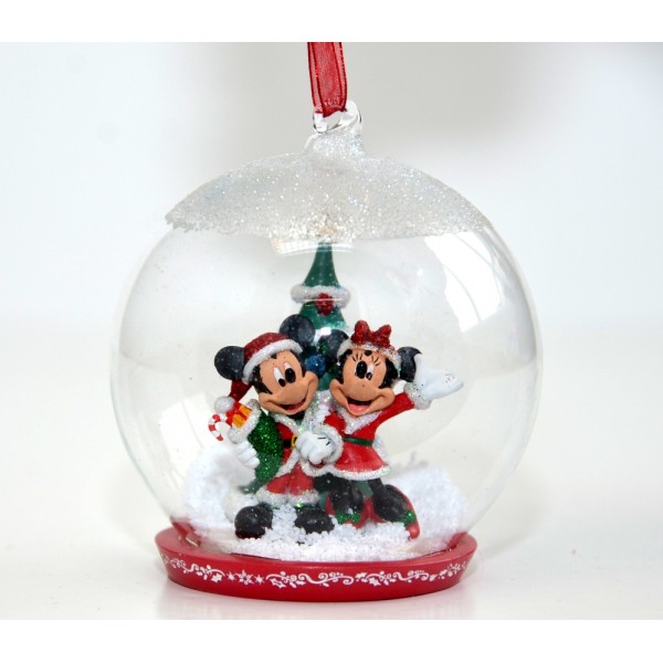 Mickey And Minnie Mouse Christmas Bauble