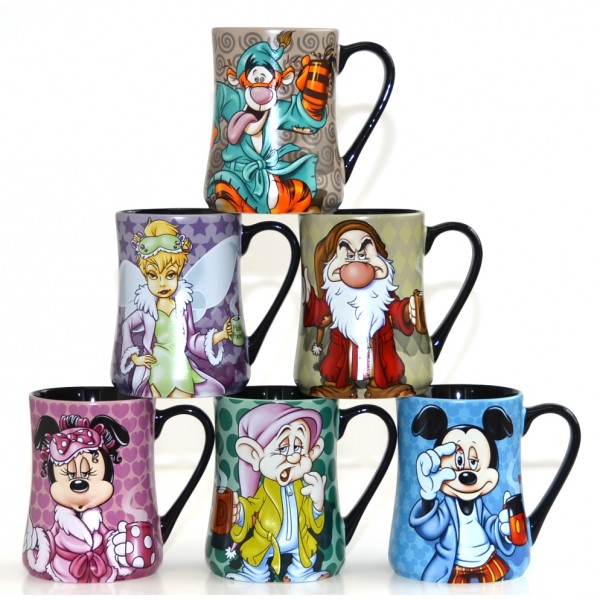 Disney Mornings Coffee Mugs Set of 6