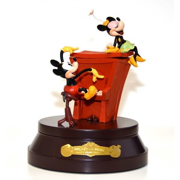 Mickey and Minnie Mouse 90th Anniversary Commemorative Musical Box, Disneyland Paris