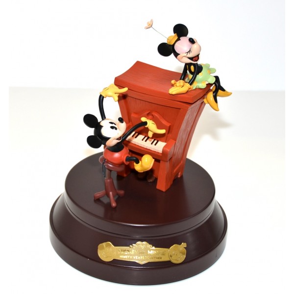 Vintage Disney Music Box Mickey Mouse And Minnie Mouse, Made In Japan