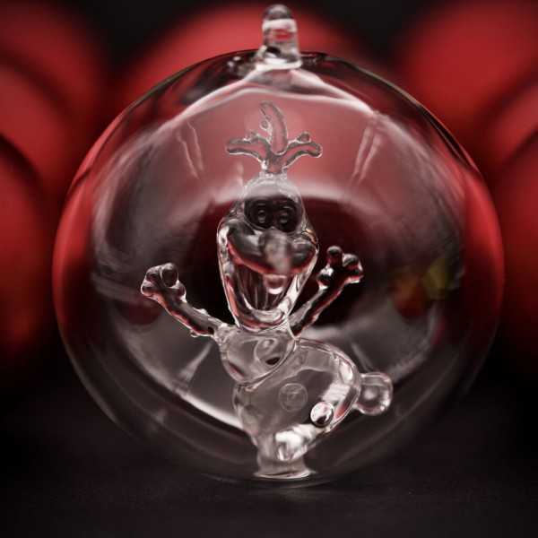 Olaf From Frozen Christmas bauble, Arribas Glass Collection