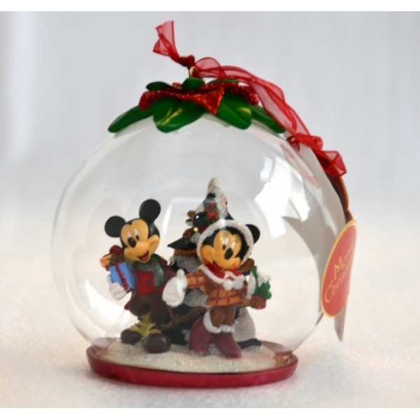 Disney Mickey and Minnie Mouse Christmas Tree Bauble, extremely Rare