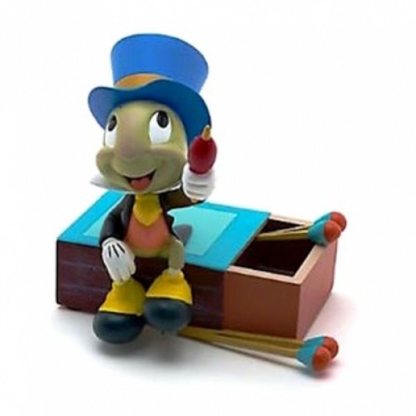 Disney Figurine Statue - Jiminy Cricket on Matchstick Box
